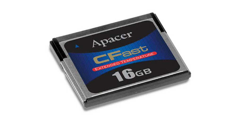 Apacer CFast Cards, industrial SSD storage