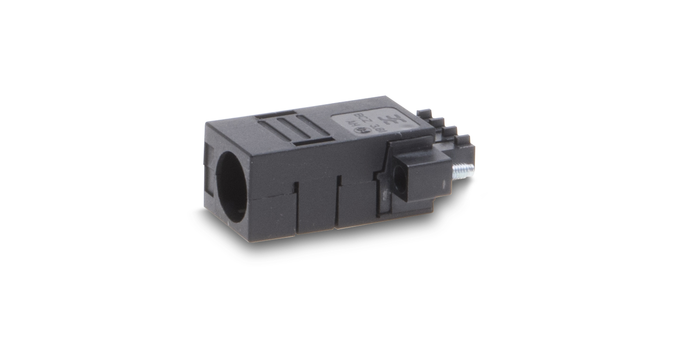 Weidmüller Power Plug: Integrated cable clips provide strain relief.